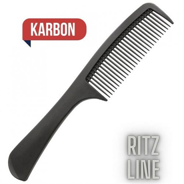 TransForMacion 6 ADET Ritz Karbon Siyah Bayan Wax Stil Açma Tarağı 716482