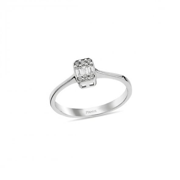 0,16 Karat Pırlanta Baget Yüzük ürün görseli 1