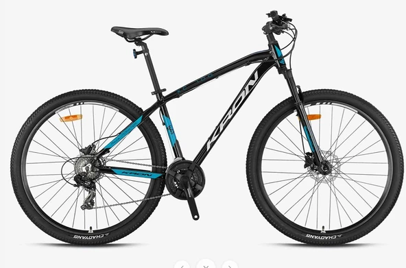 Kron XC 100 27,5 Jant 21 Vites Hidrolik Disk Dağ Bisikleti Mat Siyah-Turkuaz - Resim 2