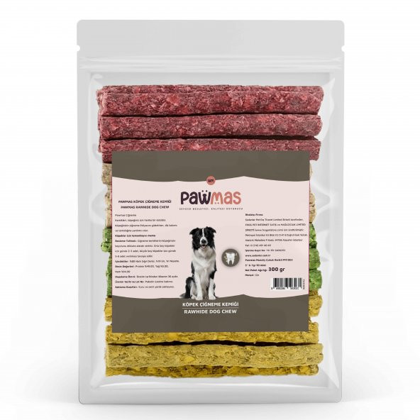 Pawmas Munchy Çubuk Renkli Köpek Ödülü - 5 6-7 Gram 50li