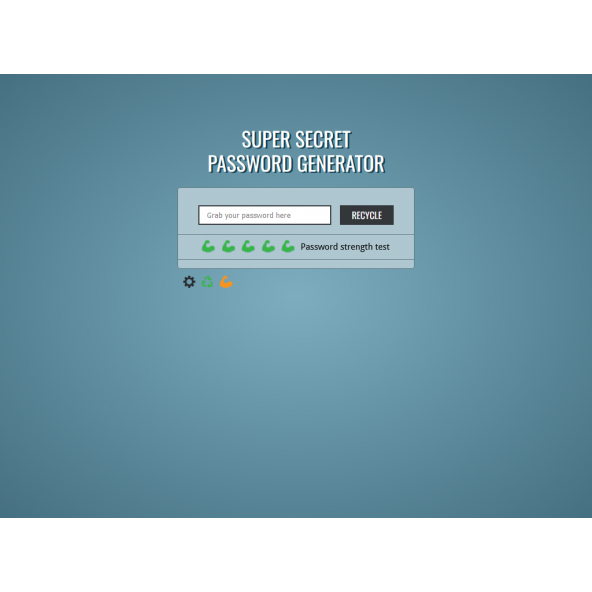 SUPER SECRET PASSWORD GENERATOR - 4
