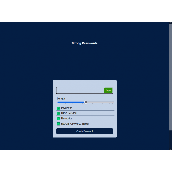 Strong Passwords - 2