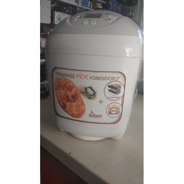 Moulinex 1650W   XXL Home Bread Baget Ve Pide 14 Programlı Ekmek Yapma Makinesi Beyaz İKİNCİ EL