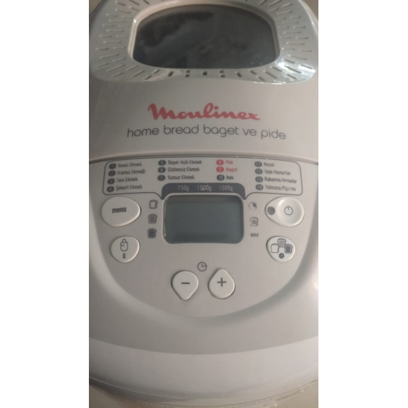 Moulinex 1650W   XXL Home Bread Baget Ve Pide 14 Programlı Ekmek Yapma Makinesi Beyaz İKİNCİ EL - 2