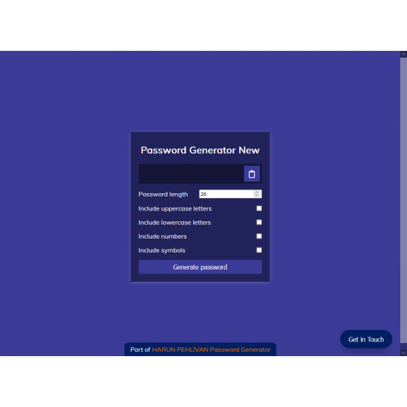 Password Generator New