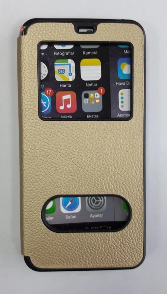 Samsung Galaxy J5 2016 (j510) Uyumlu Kapaklı Gizli Mıknatıslı Magnum Kılıf Gold ürün görseli 1