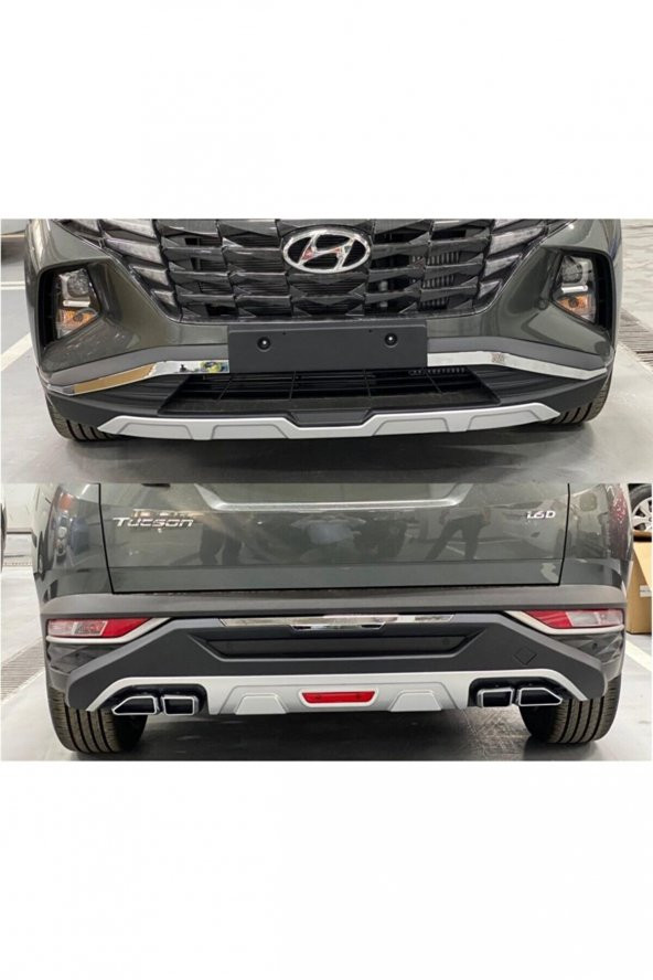 Hyundai Tucson 2021-2022 Ön Arka Tampon Koruma Difüzör - 2