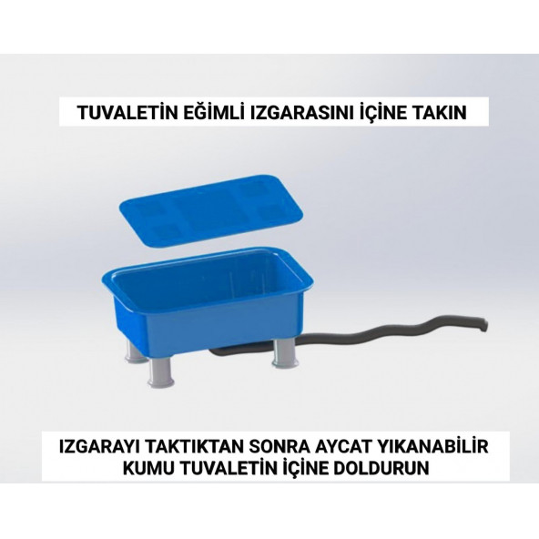 Aycat Kedi Tuvaleti Medium Paket ( MAVİ ) - 5