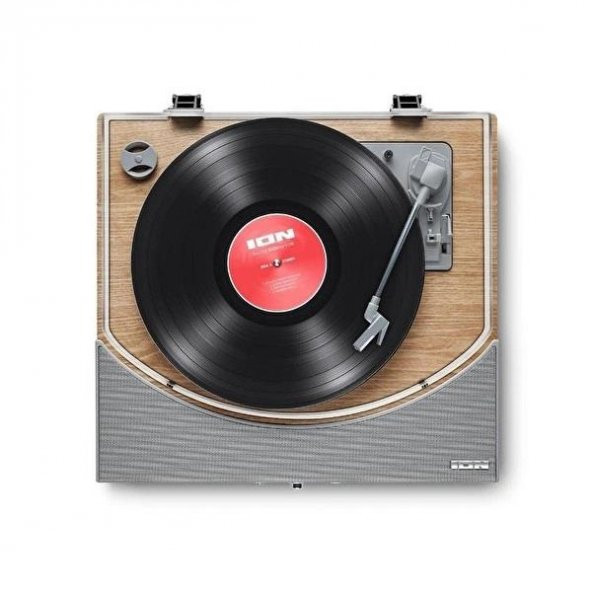 ION Premier LP Bluetooth Hoparlörlü Ahşap Pikap - 1