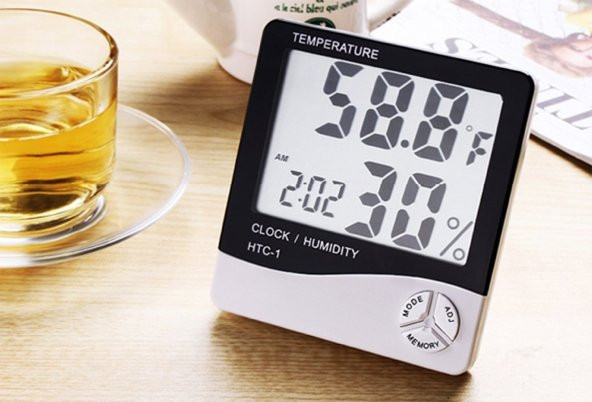 Masaüstü Dijital Termometre  Nem Ölçer Higrometre (579)