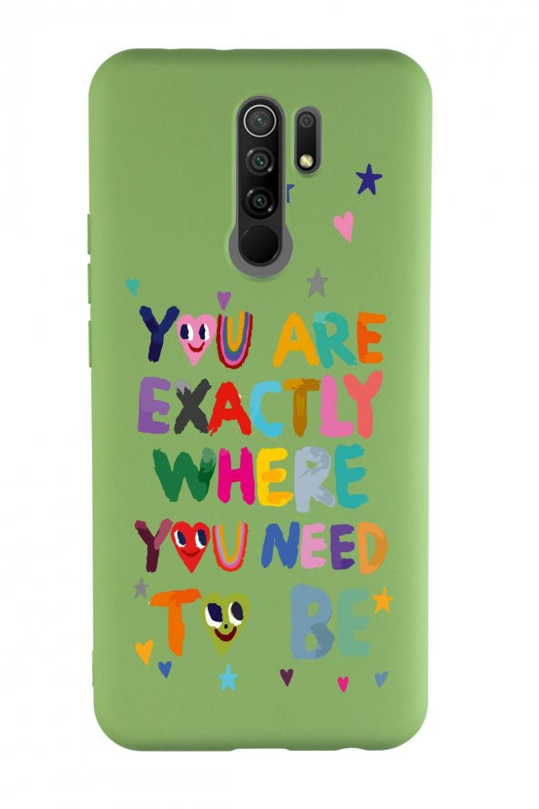 Xiaomi Redmi 9 Need To Be Desenli Premium Silikonlu Telefon Kılıfı