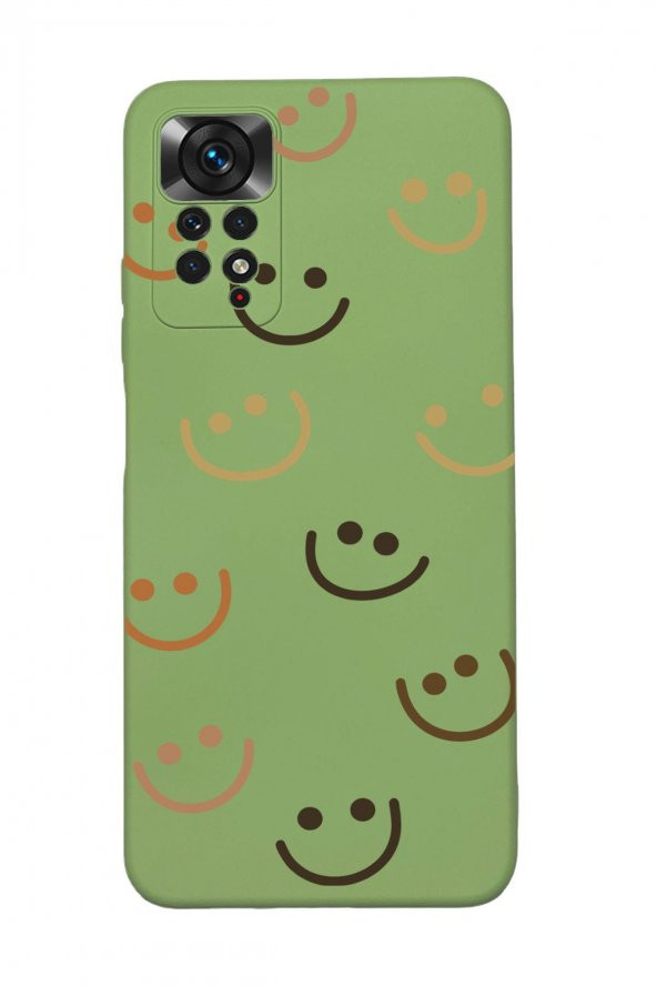 Xiaomi Redmi Note 11 Uyumlu Smile Desenli Premium Silikonlu Lansman Telefon Kılıfı