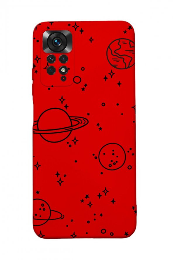 Xiaomi Redmi Note 11 Pro Uyumlu Galaxy Desenli Premium Silikonlu Lansman Telefon Kılıfı - 2