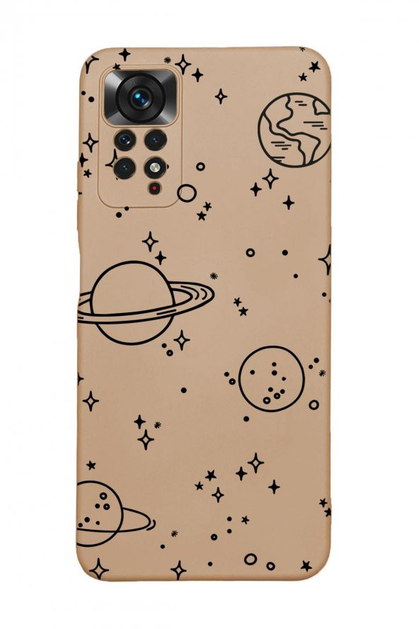 Xiaomi Redmi Note 11 Pro Uyumlu Galaxy Desenli Premium Silikonlu Lansman Telefon Kılıfı - 5