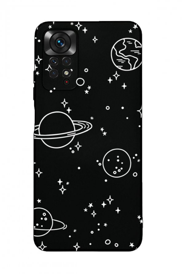 Xiaomi Redmi Note 11 Pro Uyumlu Galaxy Desenli Premium Silikonlu Lansman Telefon Kılıfı - 6