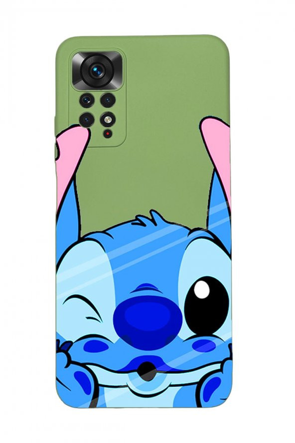 Xiaomi Redmi Note 12 Pro Uyumlu Stitch Desenli Premium Silikonlu Lansman Telefon Kılıfı