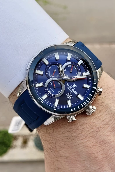 Daniel Klein DKISTE135 Lacivert Renk iç Göstergeleri Aktif Fonksiyonlu 2 Yıl Garantili Erkek Kol Saati - Resim 2