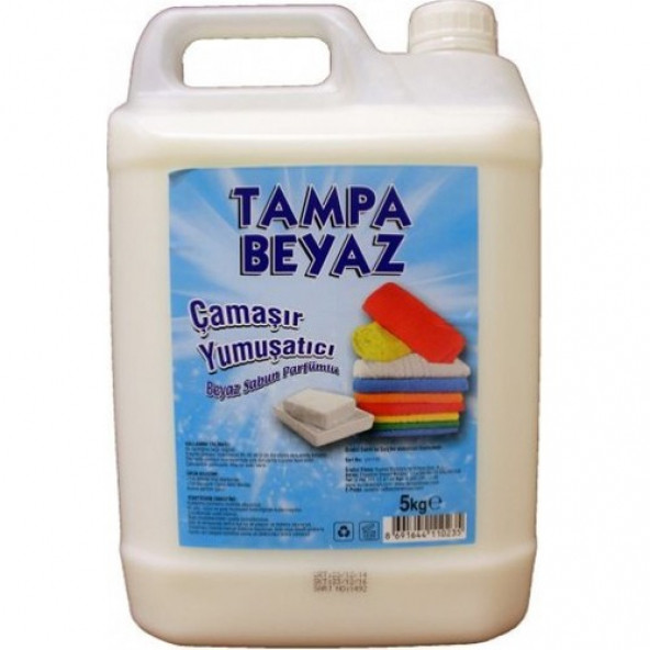 Tampa  Beyaz Çamaşır Yumuşatıcı Sabun Parfümlü 5 Lt