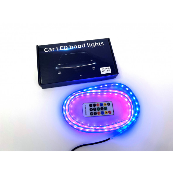 App Kontrollü Araç Altı Animasyonlu Kayar ColorFull Renkli Led  Sinyal Modüllü  120cm 90cm