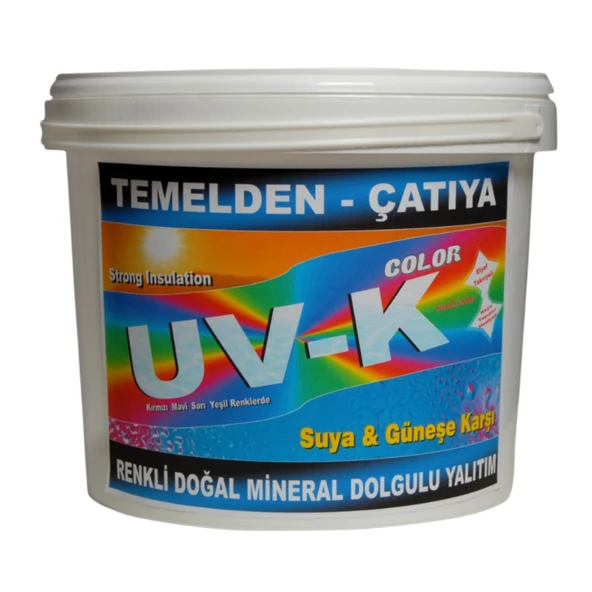 UV-K Color / Premium Silikonlu Su İzolasyon Boyası 7.5 Kg Mavi - Resim 1