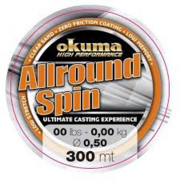 Okuma Allround Spin 300 mt  Brown Misina