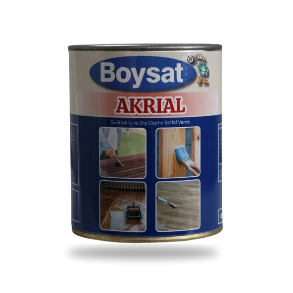 Akrial Su Bazlı İç ve Dış Cephe Şeffaf Vernik 0.75 Kg ürün görseli