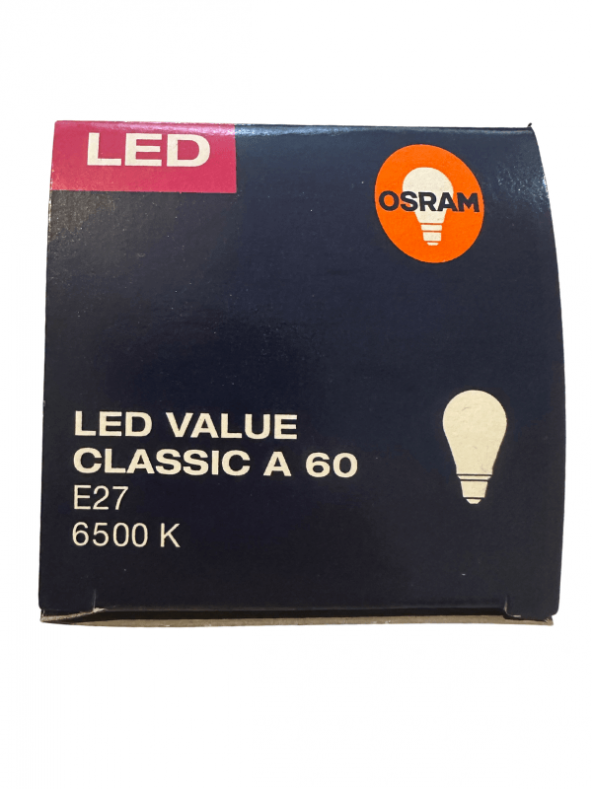 Osram 8.5W (60W) Beyaz Işık E27 Duylu Klasik Led Ampul (3 Adet) - 3