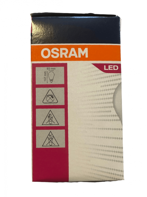 Osram 8.5W (60W) Beyaz Işık E27 Duylu Klasik Led Ampul (10 Adet) - 6