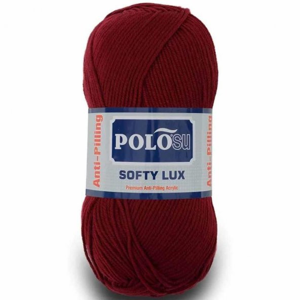 Polosu Softy Lux Bebe El Örgü İpi 407 Bordo ( 5 Adet )