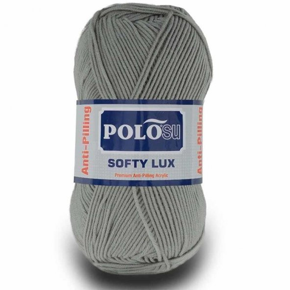 Polosu Softy Lux Bebe El Örgü İpi 434 Koyu Gri ( 5 Adet )