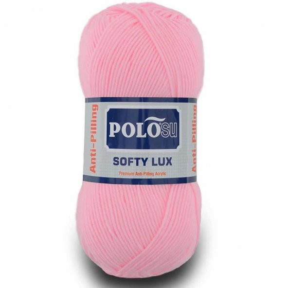 Polosu Softy Lux Bebe El Örgü İpi 465 Toz Pembe ( 5 Adet ) - 1