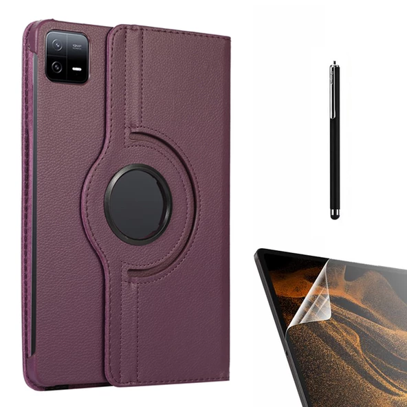 Gpack Xiaomi Mi Pad 6 Kılıf Kapaklı Standlı 360 Dönebilen Koruma dn22 Nano Kalem - 6