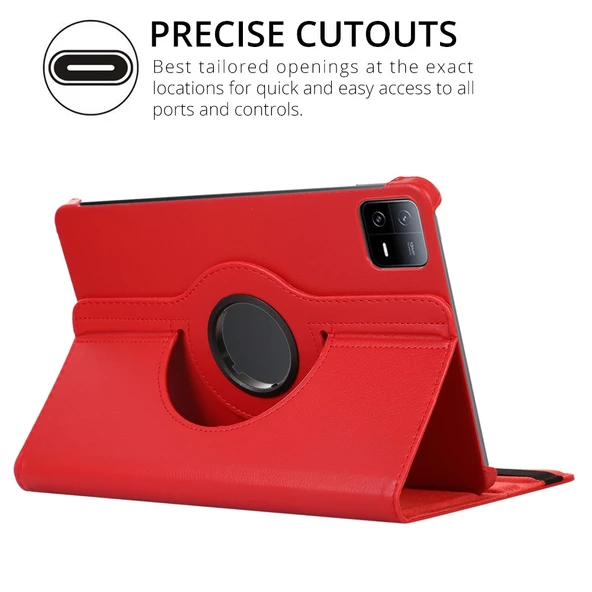 Gpack Xiaomi Mi Pad 6 Pro Kılıf Kapaklı Standlı 360 Dönebilen Koruma dn22 Nano Kalem - 3