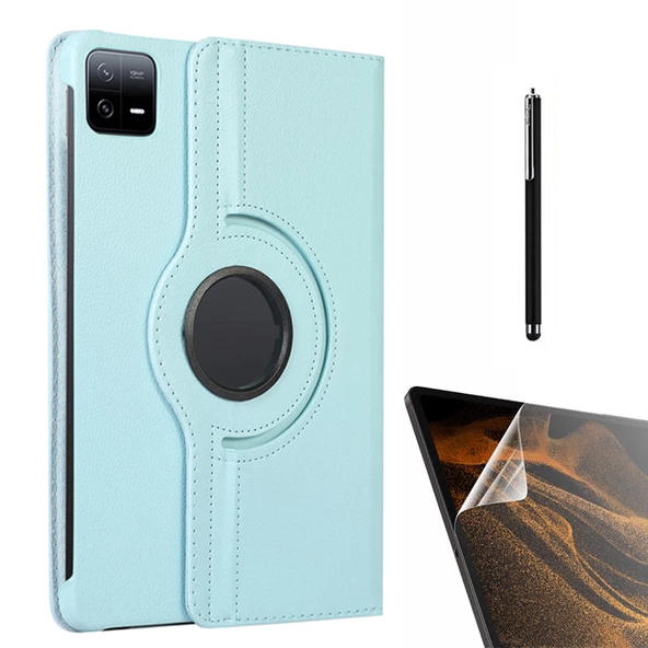 Gpack Xiaomi Mi Pad 6 Kılıf Kapaklı Standlı 360 Dönebilen Koruma dn22  Nano  Kalem - 8