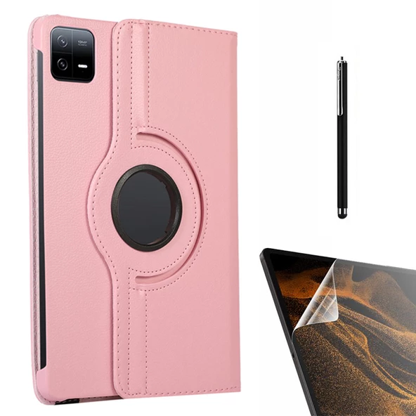 Gpack Xiaomi Mi Pad 6 Kılıf Kapaklı Standlı 360 Dönebilen Koruma dn22 Nano Kalem - 9