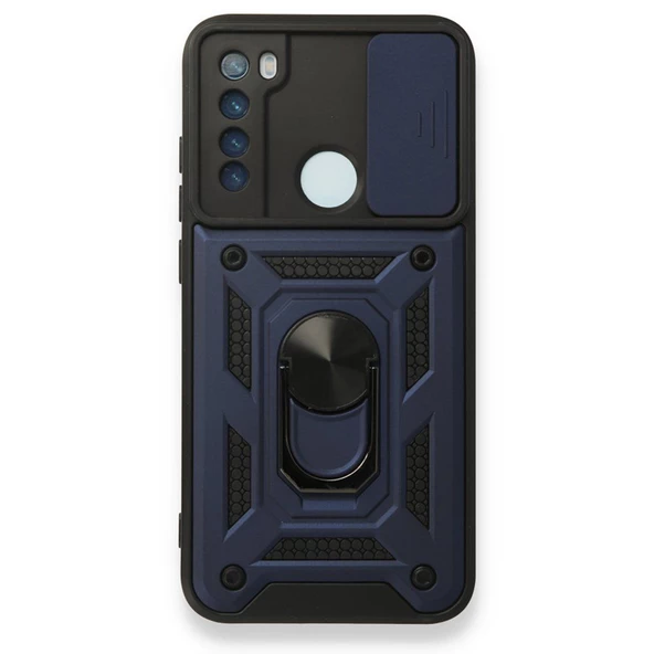 Smcase Xiaomi Redmi Note 8 Kılıf Kamera Korumalı Yüzüklü Tank Pars SilikonNano Ekran Koruyucu - 2