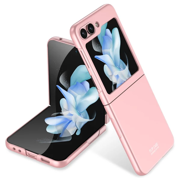 Smcase Samsung Galaxy Z Flip 5 Kılıf Kıpta Renkli Sert Pc Kapak - 9