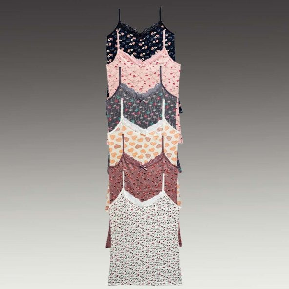 BAYAN DESENLİ ATLET 6LI PAKET ürün görseli