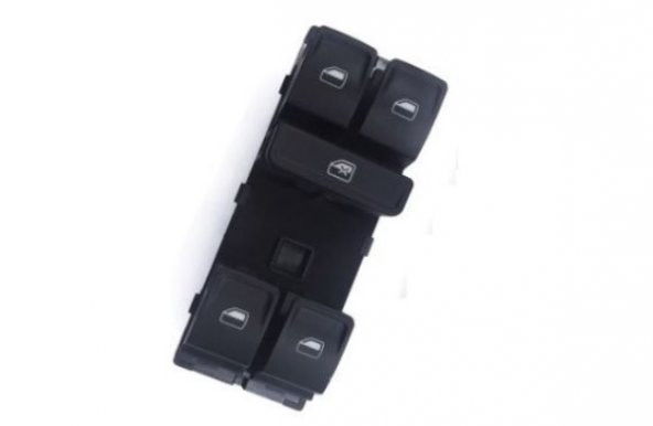 POLO 2015-2018 SOL CAM DÜĞMESİ DÖRTLÜ KROMLU - Resim 2