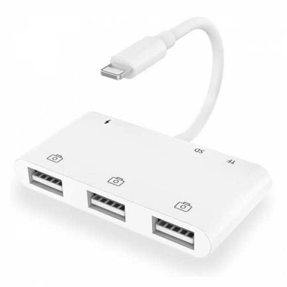 İpad İphone To Tf,Sd Hafıza Kart Usb 3 Kamera Adaptörü Flash Bellek Okuyucu İphone 7,8,X,11,12,13 - 6