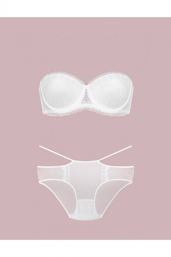 DESTEKLI STRAPLEZ SUTYEN TAKIM ürün görseli