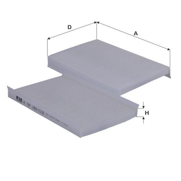 FİL HC7087 POLEN FİLTRESİ ALBEA PALİO SİENA PUNTO - Resim 2