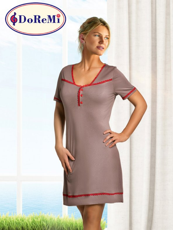 Kısa Kollu Gecelik - Resim 5