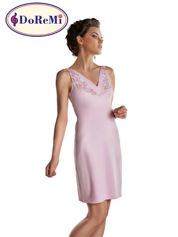 Lace Pink Gecelik - Resim 2