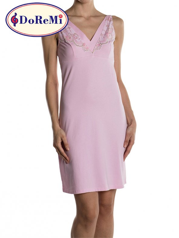 Lace Pink Gecelik - Resim 3