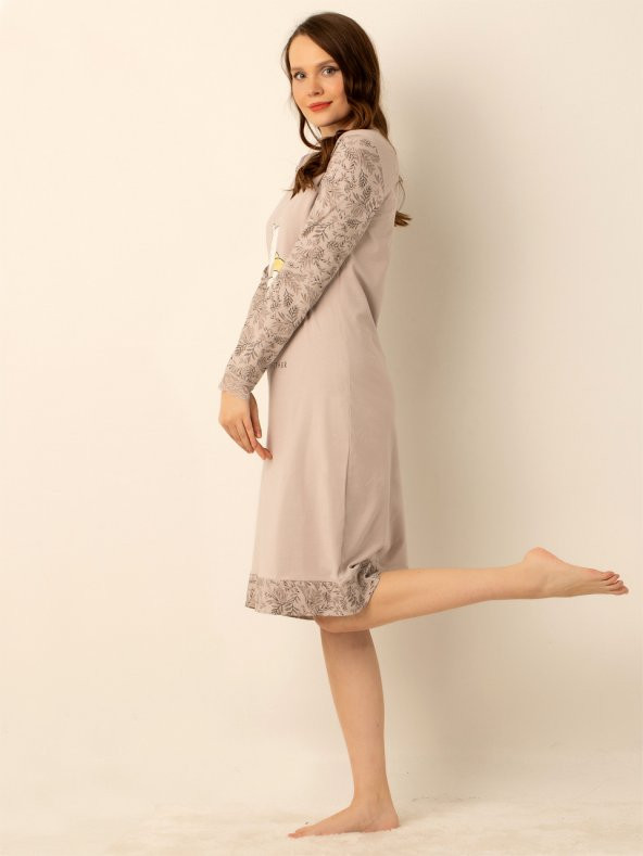 Doğal Pamuklu Gecelik - Resim 5