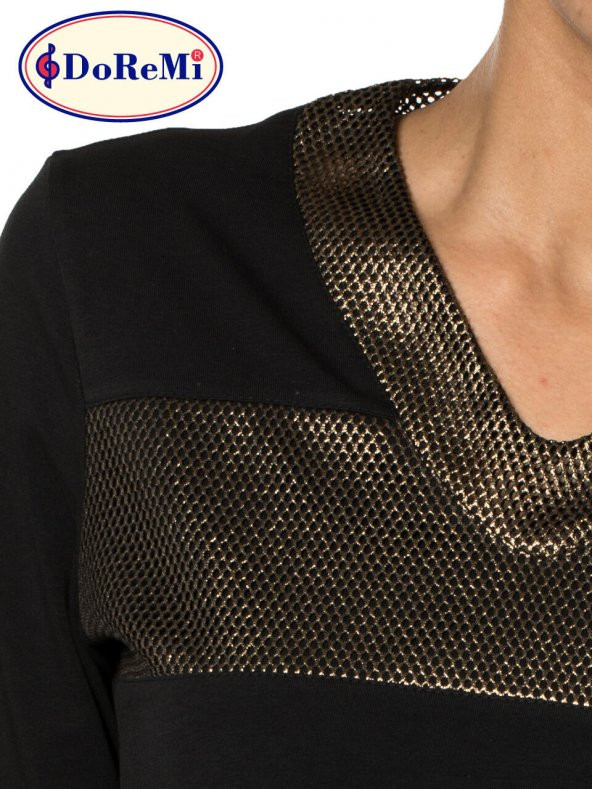 Black Gold Bayan Penye Gecelik - Resim 2