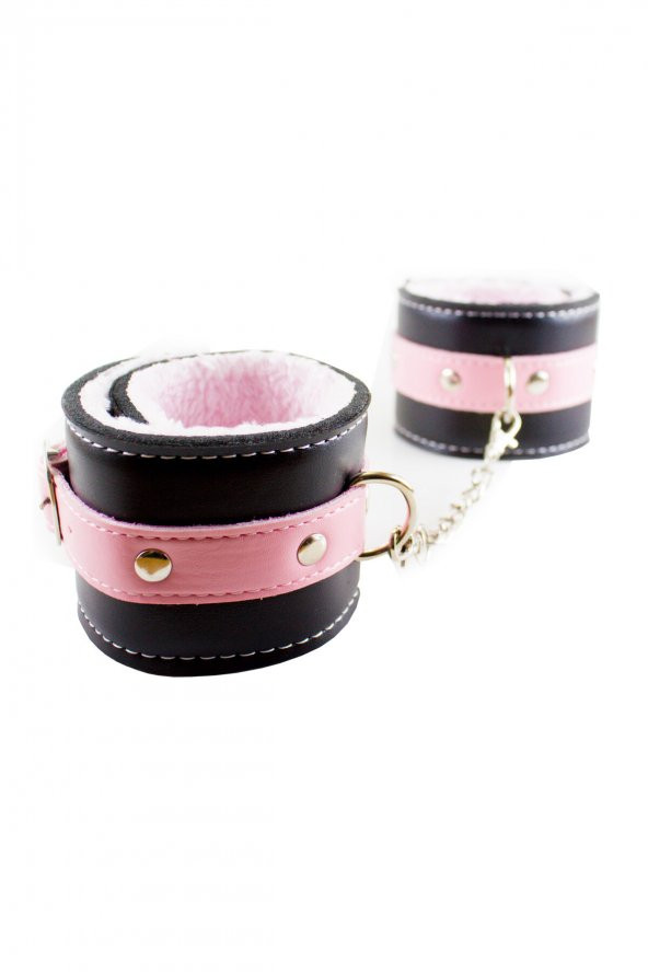 Pembe Deri İçi Yumuşak Ayak Kelepçesi ürün görseli