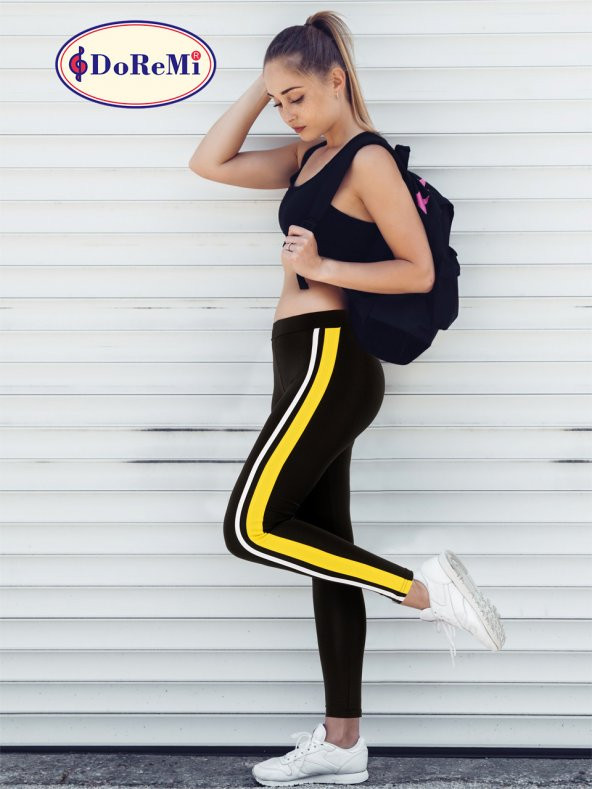 Active Sportive Çift Çizgili Tayt ürün görseli