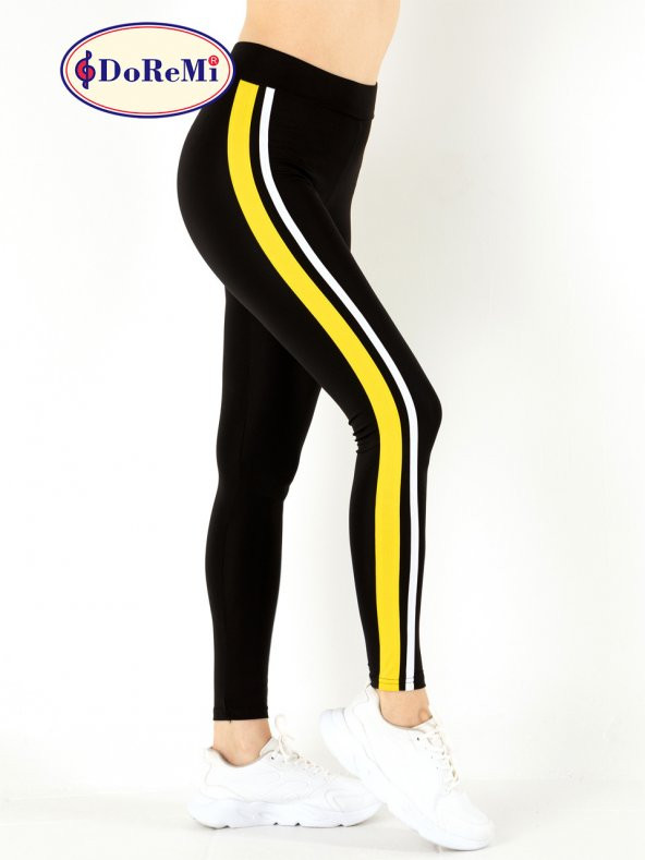 Active Sportive Çift Çizgili Tayt - Resim 3